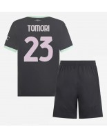 AC Milan Fikayo Tomori #23 Alternativní dres pro děti 2024-25 Krátký Rukáv (+ trenýrky)